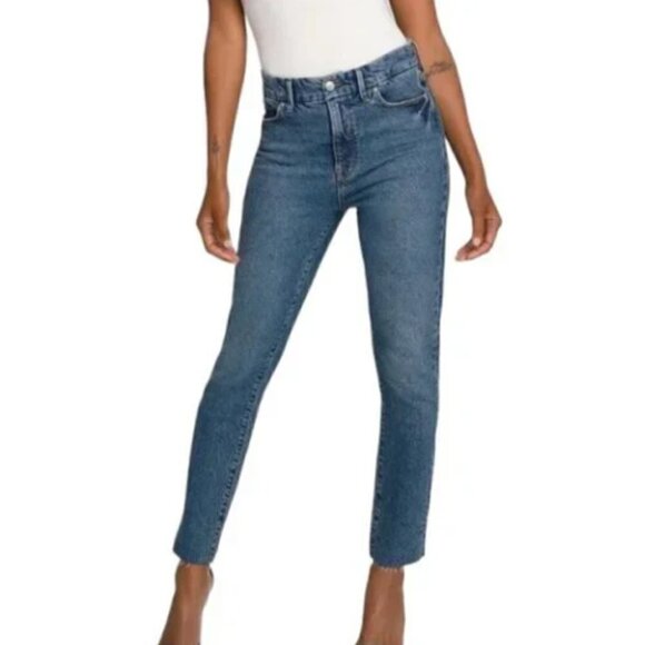 43. GOOD AMERICAN NEW Good Classic Blue510 Jeans Sz 12 31 - Picture 1 of 11